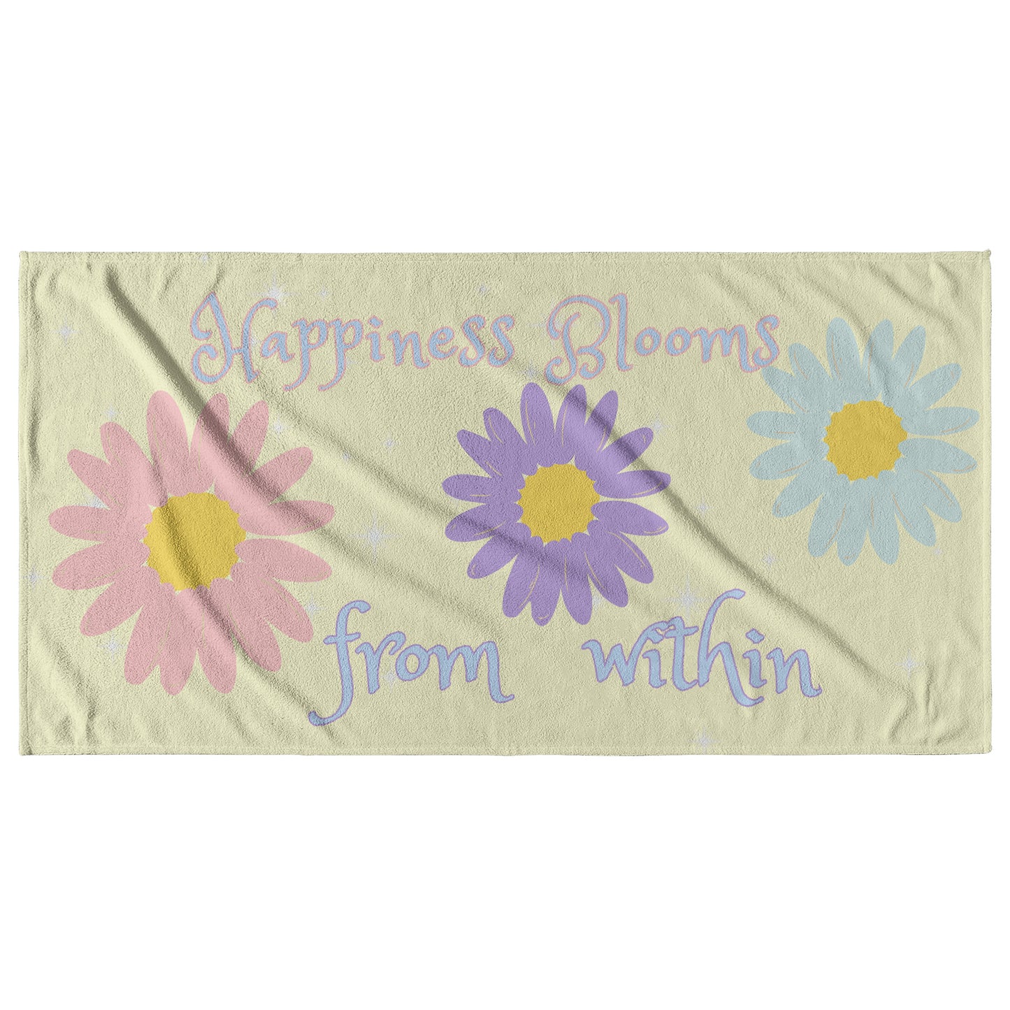 Sunny Floral Towel by Rachy Sparkle