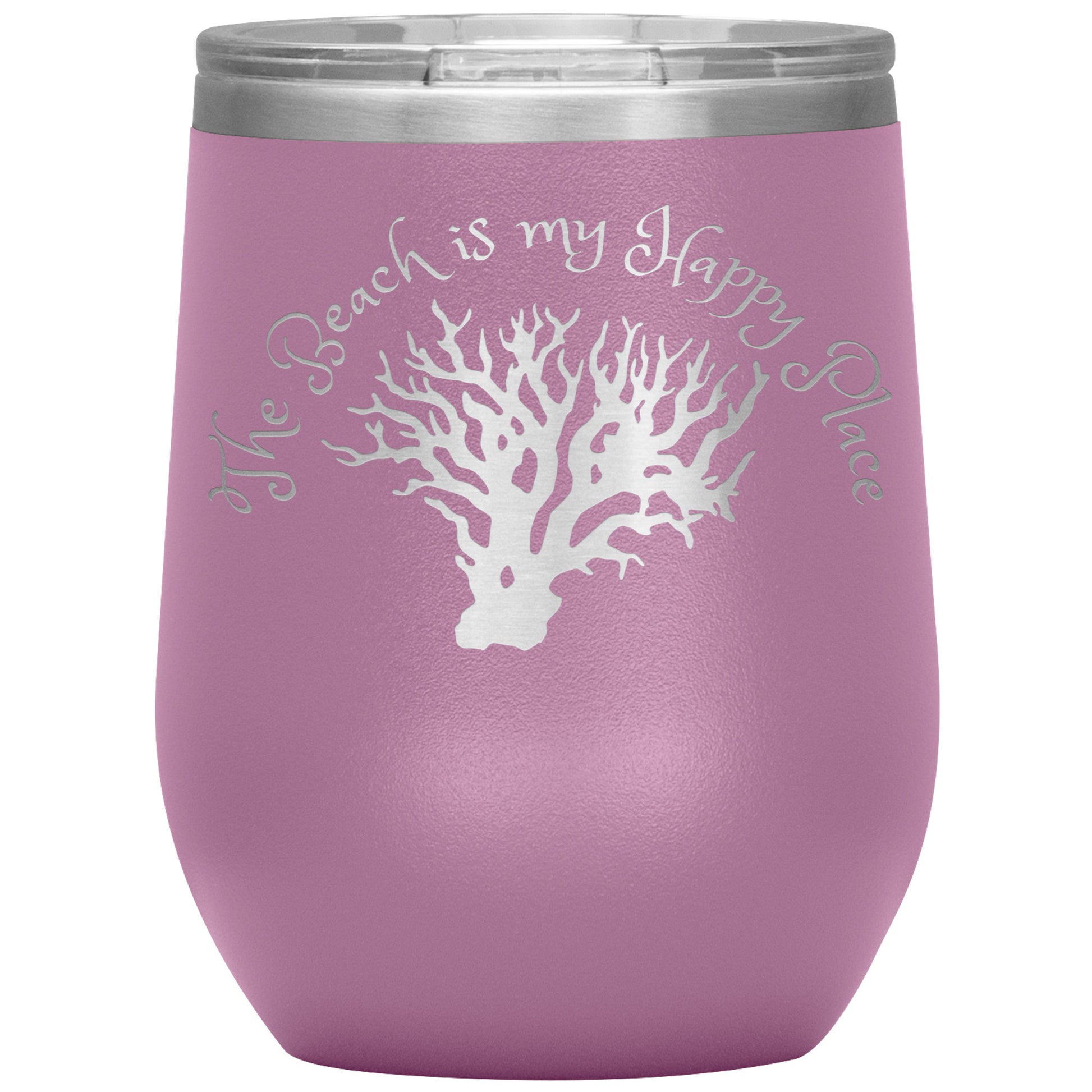 The Beach is My Happy Place Tumbler by Rachy Sparkle
