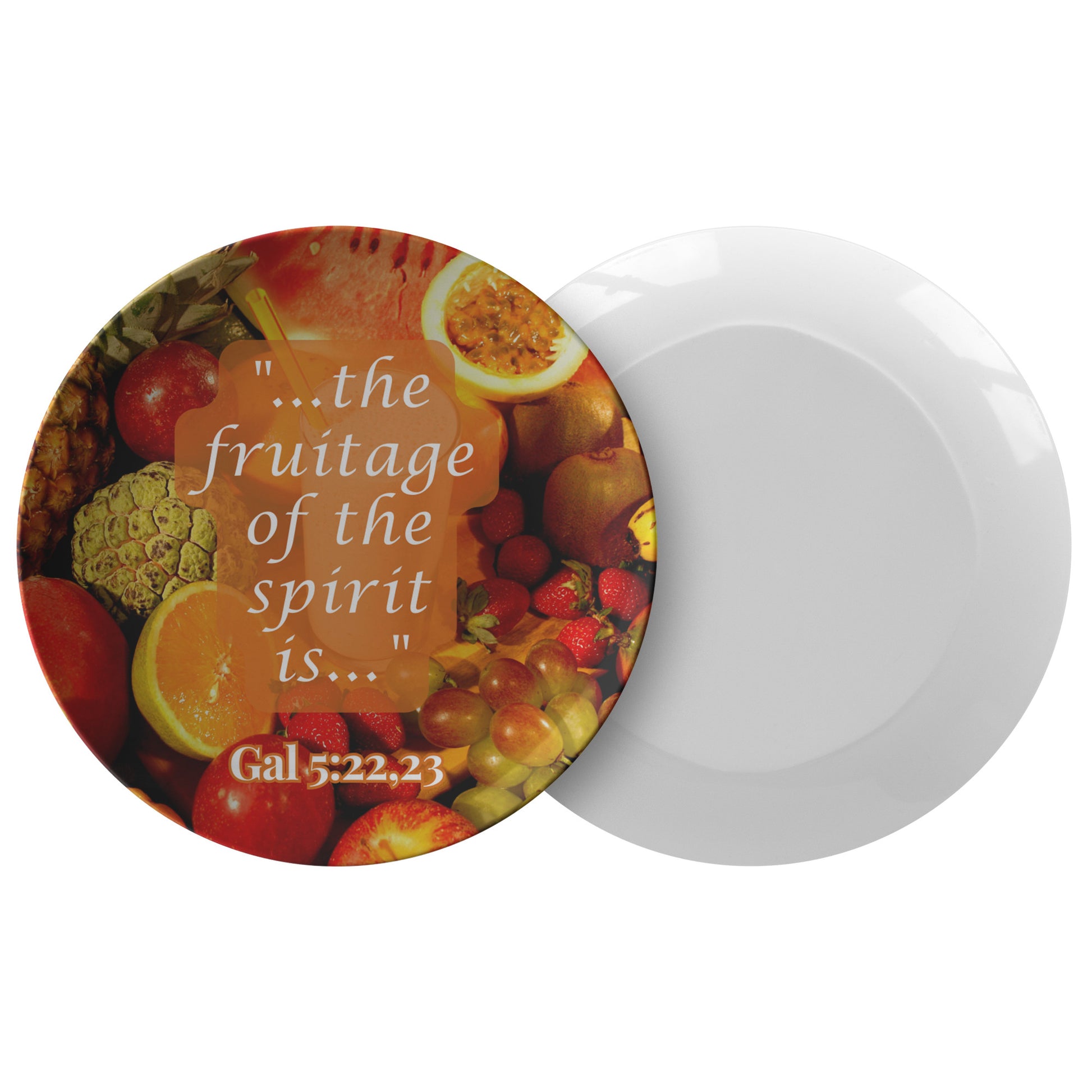 The Fruitage of The Spirit Plate, Gal 5:22, 23, Rachy Sparkle