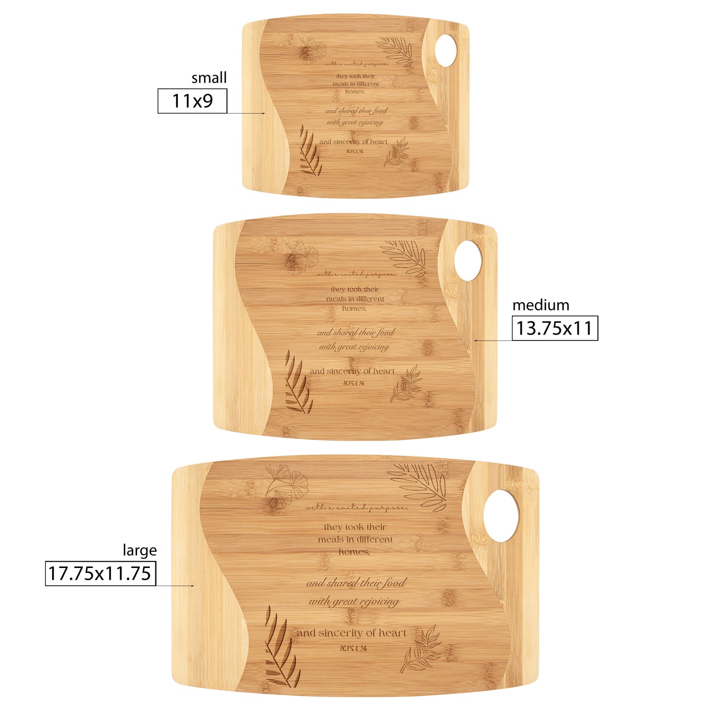 They broke bread in their homes Christian cutting board