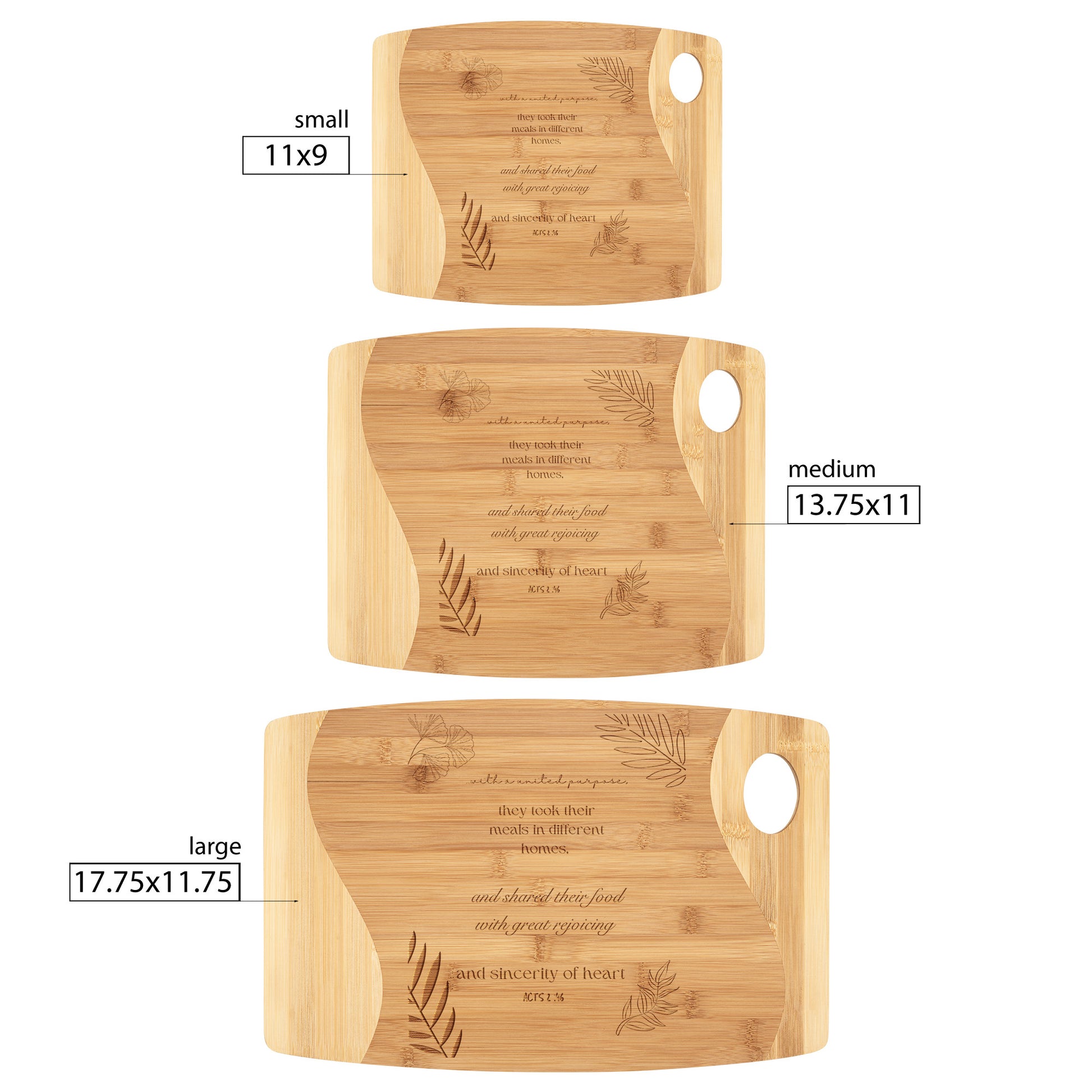 They broke bread in their homes Christian cutting board