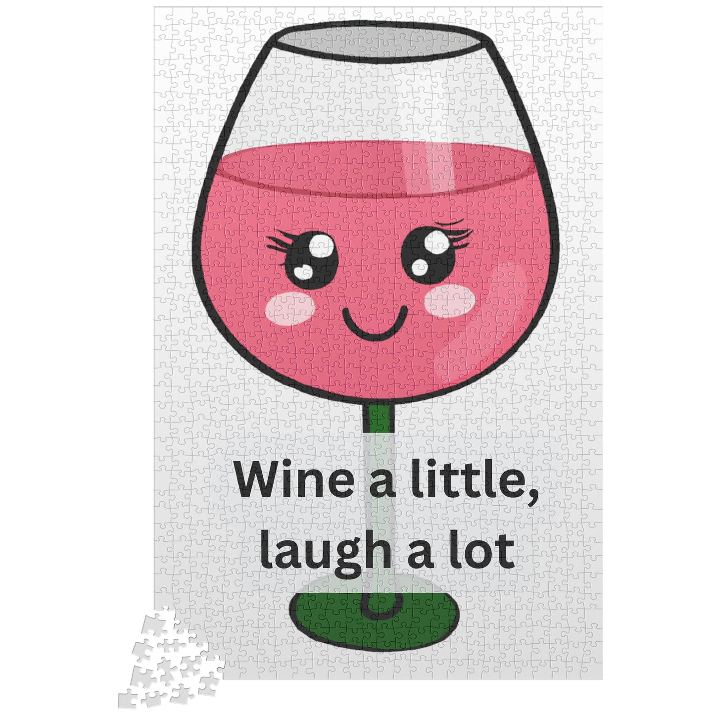 Wine a Little, Laugh a Lot" puzzle