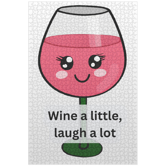 Wine a Little, Laugh a Lot" puzzle
