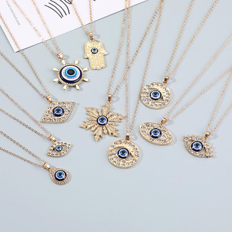 Beautiful Blue Turkish Eye Necklace