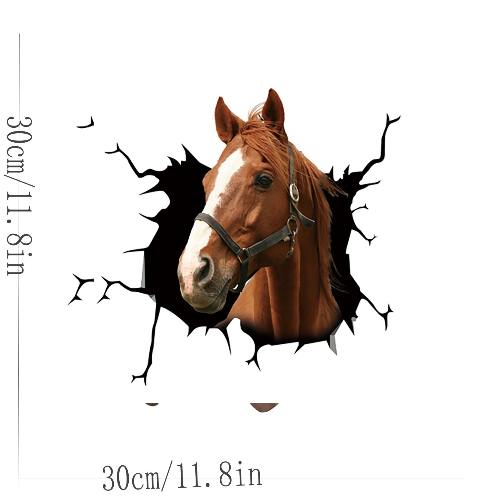 Bull Horse Car Window Paste Static Glass Sticker