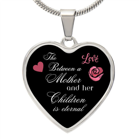 Heart Pendant BY RACHY SPARKLE, THE LOVE BETWEEN A MOTHER & HER CHILDREN IS ETERNAL