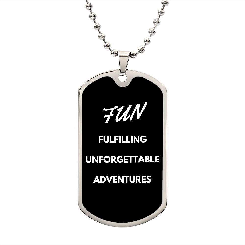 FUN Luxury Military Chain Necklace: Fulfilling Unforgettable Adventures