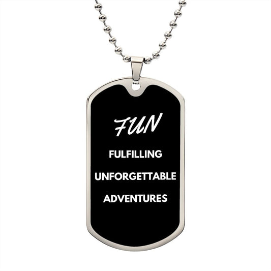 FUN Luxury Military Chain Necklace: Fulfilling Unforgettable Adventures