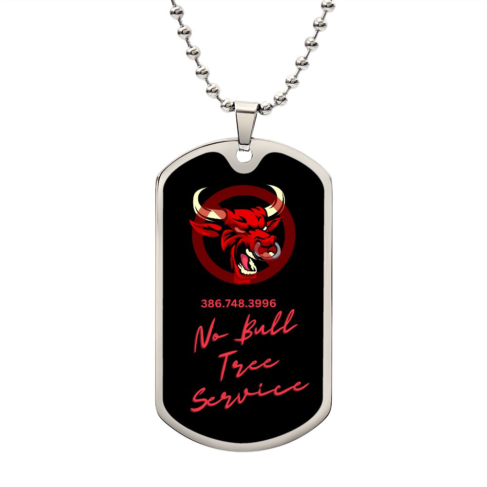 No Bull Tree Service, necklace,