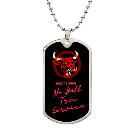 No Bull Tree Service, necklace,