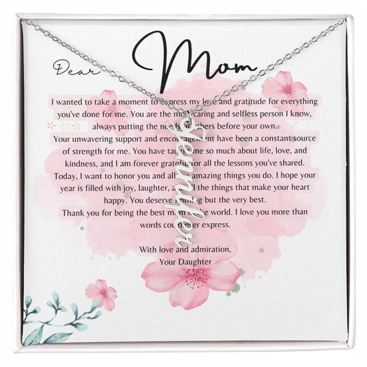 Customized Vertical Name Necklace