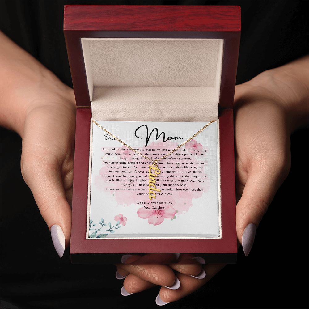 Customized Vertical Name Necklace