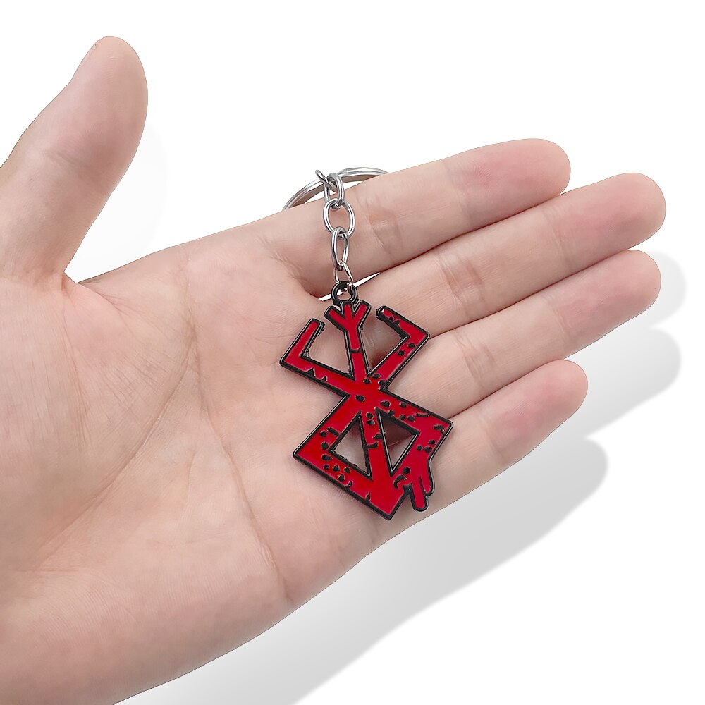 Medieval European Red Logo Charms Keychain