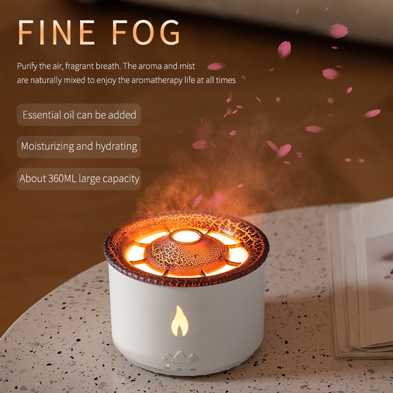 Flame Aroma Diffuser Essential Oil 360ml