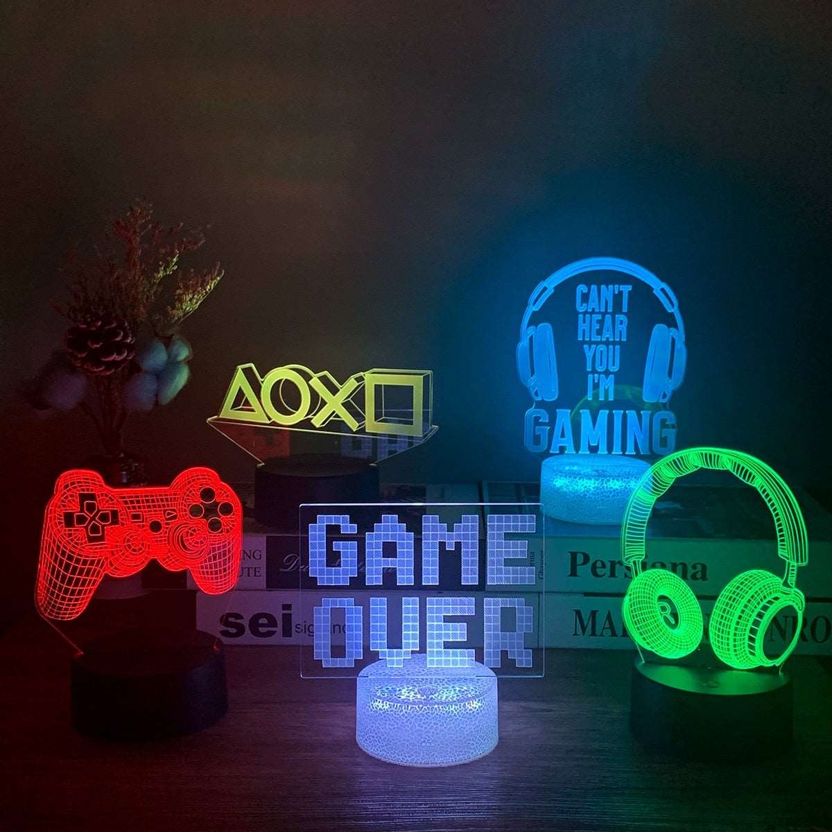 3D LED Gaming RGB Lamp