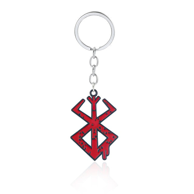 Medieval European Red Logo Charms Keychain