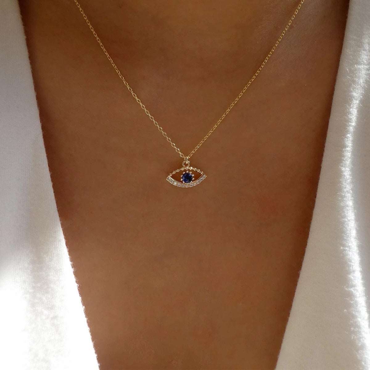 Beautiful Blue Turkish Eye Necklace