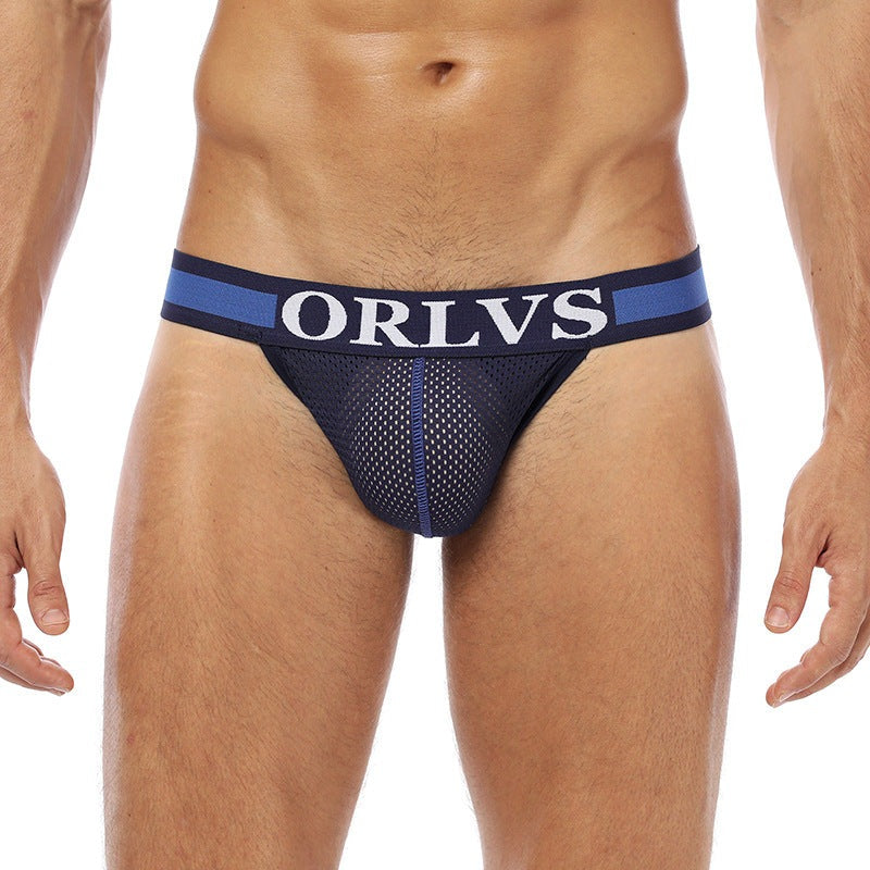 Solid Color/multi-colored Underpants/Underwear/Briefs in Tanga-Style with Open Back, polychromatic