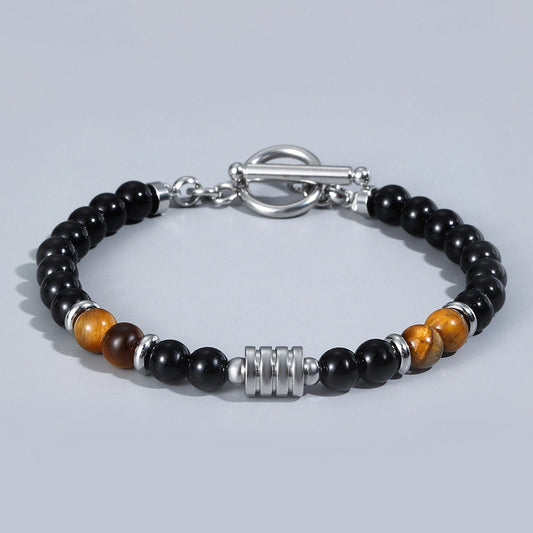 Clasp Tiger Eye Bracelet for Men