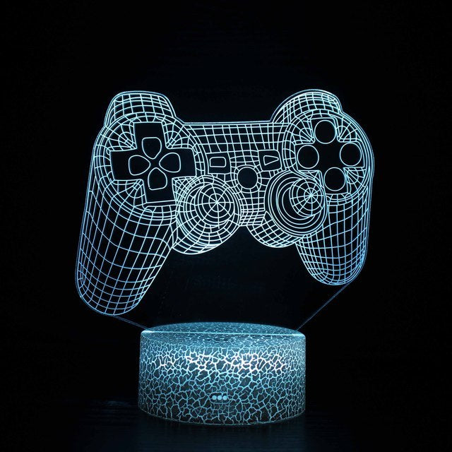 3D LED Gaming RGB Lamp