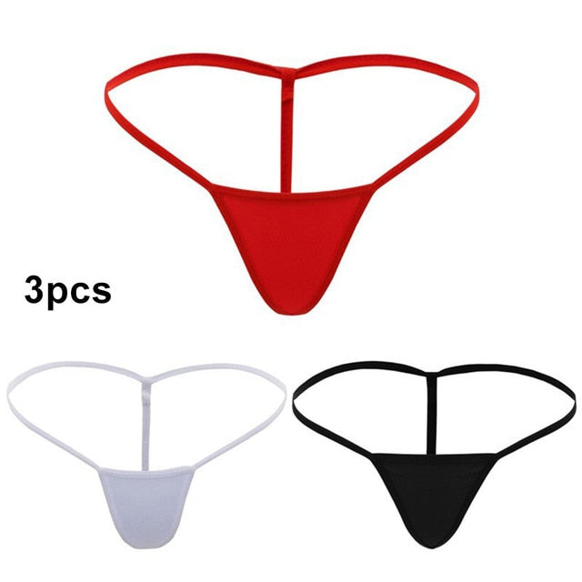 Womens Mini G-string Sexy T-back Thongs