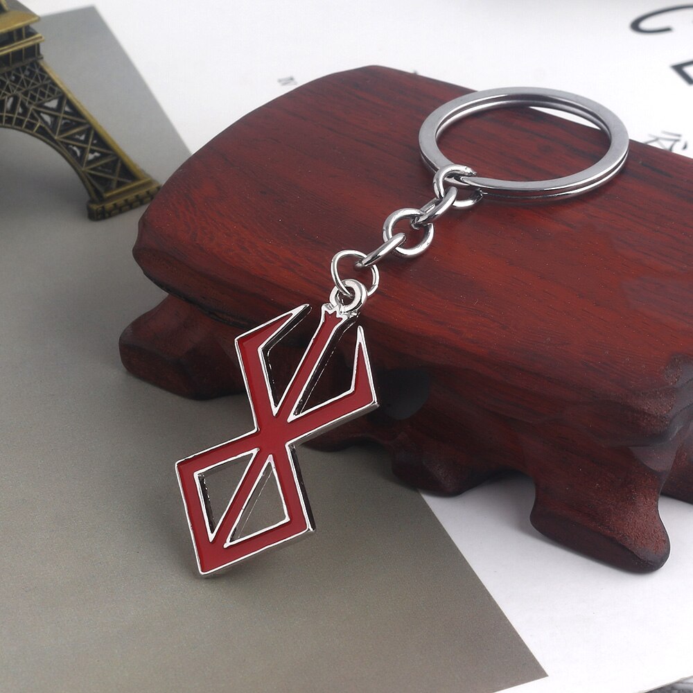 Medieval European Red Logo Charms Keychain