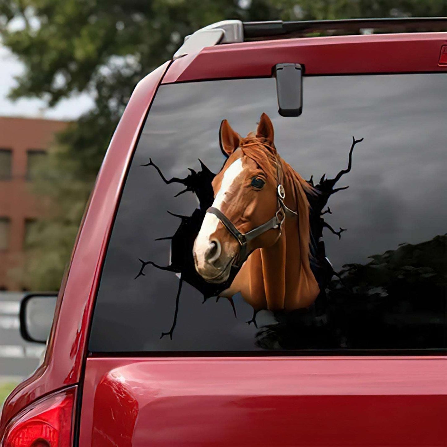 Bull Horse Car Window Paste Static Glass Sticker