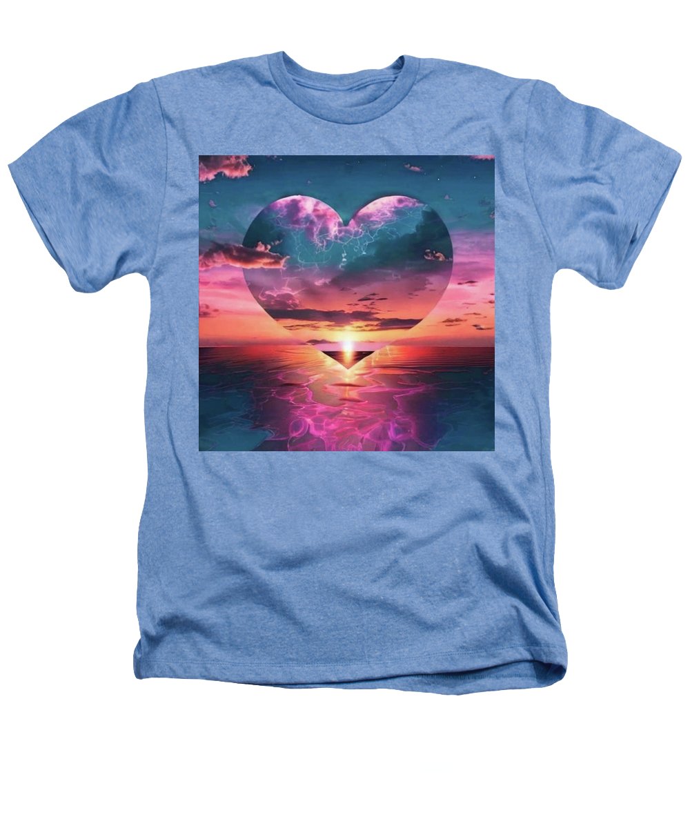 Sunset heart Over the Ocean - Heathers T-Shirt