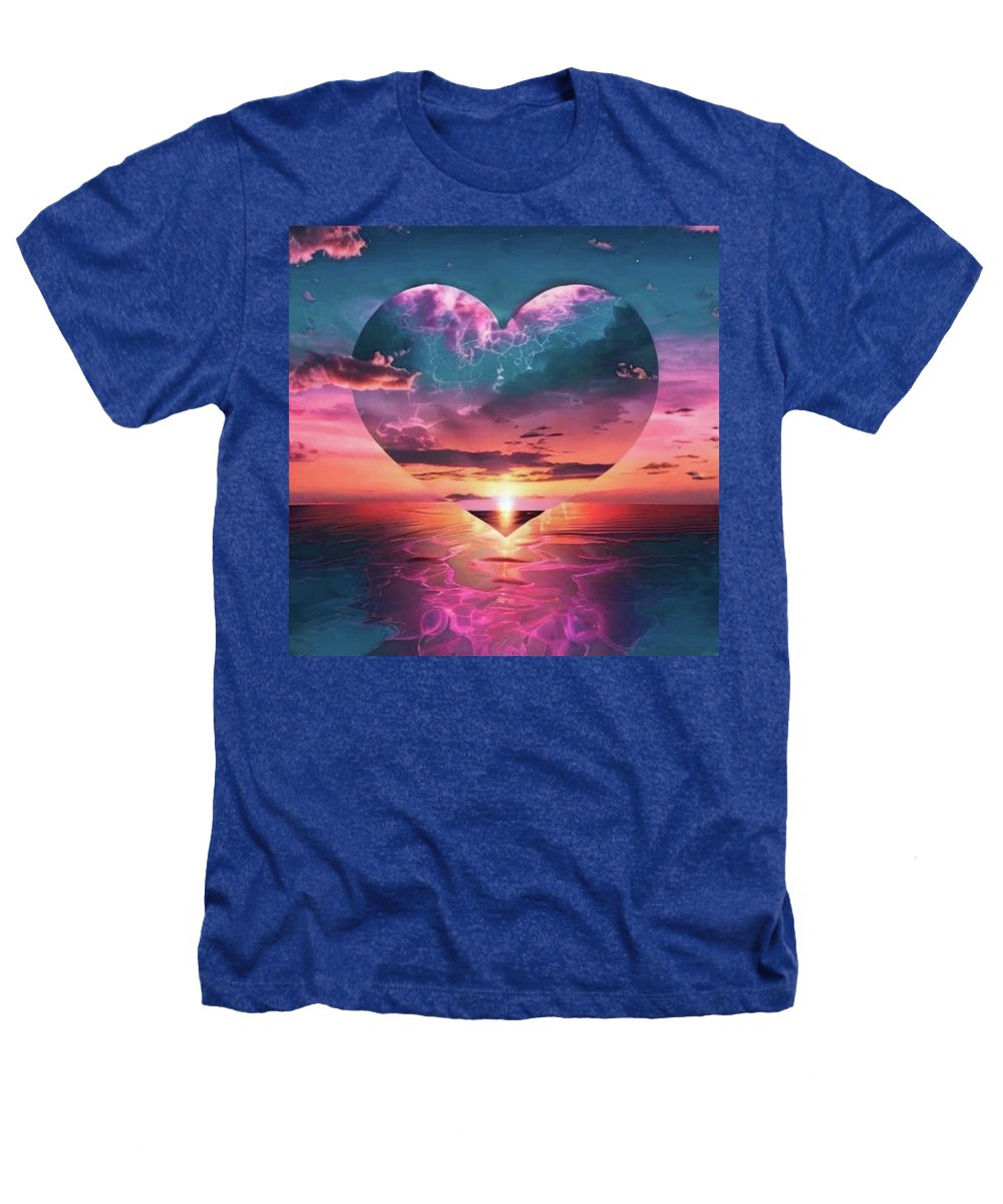 Sunset heart Over the Ocean - Heathers T-Shirt